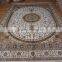 Garden Design Oriental Rug 9X12 Hand Knotted New Zealand Wool Kashan Rug