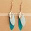 wholesale cheap ladies long feather earrings,fashion feather earring for women