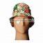 promotional printed custom made short brim bucket hat