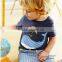2016 New stylish short sleeve childrens matching boys boutique clothing set
