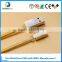 Горячий товар REMAX Gold двухсторонний микро-USB-кабель для передачи данных и зарядки 2.1А, 1.0 м