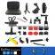 Gopros Accessories Kit K2 Model 26 Pieces Set Head Chest Mount Selfie Stick Float Pole