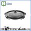 stainless steel round electric grill&pizza pan CE ROHS