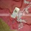 Newest Solid Color Cotton Scarf With Embroidery Cotton Lace Floral 100% Cotton Scarf For Woman