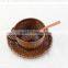 Natural Bamboo Coffee Cup,all hand make,cup set with spoon and lid