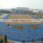 Blue color rubber racing tracks by IAAF certificate