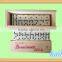 Double 6 domino pack in wooden box