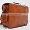 Real Goat Leather Vintage Messenger Bag Shoulder Cross Body Bag