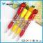 Special design ballpoint pens with fruit decoration promotional plastic fruit gift ball pen