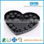 Chinese suppliers direct sale black PS blister tray packaging 20 chocolate, wholesale love shape blister box