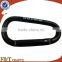 high quality fashion Outdoor Hiking Black Spring Clip Lock rock climbing carabiner hook