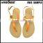 New design flat pu fitness shoe lady sandal , 2015 lady sandal shoe