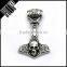 Best selling fashion stainless steel vintage engrave skull hammer pendant