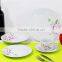 Porcelain dinnerware set with decal