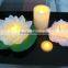 4/8h Timer Floating Candle Artificia Lotus Flower With Led Light Dongguan