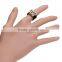 Retro Jewelry 18k Gold GP Austrian Crystal Black Boho Ring