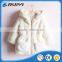 children cropped fur hoodies white