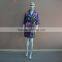 Luxurious digital printing matte stretch satin bathrobe for women
