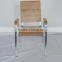 garden furniture outdoor restaurant wooden recliner aluminum dining chair YC016