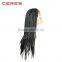 wholesale natural black color synthetic hair crochet braided lace wig for black women                        
                                                Quality Choice