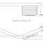 Disabled brass brab bars, handrail accessories toilet handrail prices 45cm 654