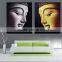 3d buddha face canvas oil painting for bedroom and hotel