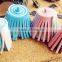 Mix Color Suede Leather Tassel Keychain Cellphone Straps Jewelry Charms