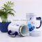 Double wall ceramic coffee mug ceramic coffee mug with big handle