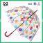 fashion PVC transparent umbrella,bubble umbrella, colorful clear umbrella