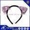 Fashion Animal Ear Headband with Two Butterfly