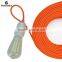 Factory Direct Sale Orange Power Cord,Colourful Fabric Textile Power Cord Round
