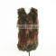 Fashion long raccoon fur vest / Real raccoon fur vest for garment / wholesale women's clothing KZ14007