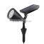 3.7V/750mAh black controlable bright Solar Panel waterproof energy LED ground light the lawn led garden light garden lamp