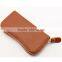 PU Leather Zipper Key Chain Case Six Key Hook Zipper Case