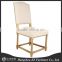 US country style square back upholstered linen dining chair