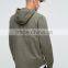 Guangzhou hot selling men with zip with hood plain blank pullover 100% cotton army green hoodies los angeles