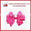 2015 colorful Dots printed grosgrain ribbon handmade ribbon bow with barrette