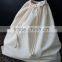 wholesale printed cotton muslin zipper bags for gift
