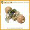 2016 South America High Quality Brass Made Polished Brass Finish Cylindrical Safety Hotel Bathroom Locks