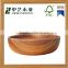 Customized high quality unique design round decorative wood salad bowl