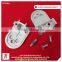 Stainless steel316,Duplex2205 D shape Flat Back Glass Clamp Round Type glass clamp