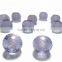 AAA Quality Purple Color Quartz Faceted Handmade Big Hole Round Ball Beads