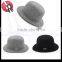 new wool felt fashion men and women unisex soft bowler derby hat crushable