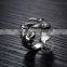 16MM Stainless steel vintage antiqued silver claw punk ring fashion ring steam punk jewelry 6240029