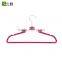 2 colors zebra-stripe red beige magic plastic velvet hanger
