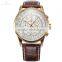 KS Genuine Leather Band Analog Automatic Mechanical Men Watch