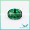 Synthetic sapphire Nanosital #2092 color green oval cut for sale