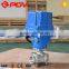 3 pieces thread connection explosion-proof stainless steel motorized ball valve