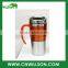 Big Size Stainless Steel Double Wall Thermal Office Use Mug With Handle and Lid