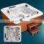 Square Inground or Freestanding Luxury Out Door Spa Hydrotherapy Pool JY8012